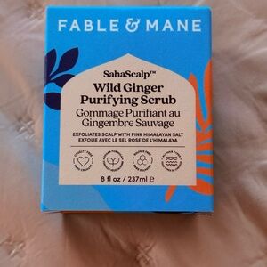 Fable & Mane Wild Ginger Purifying Scrub - Brown and Gold